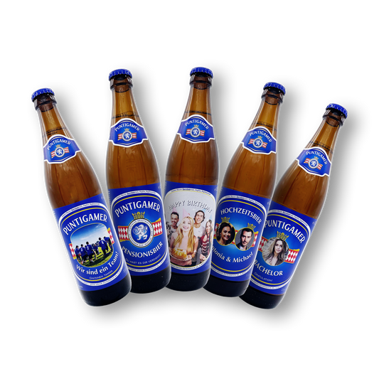 Puntigamer mit personalisiertem Etikett