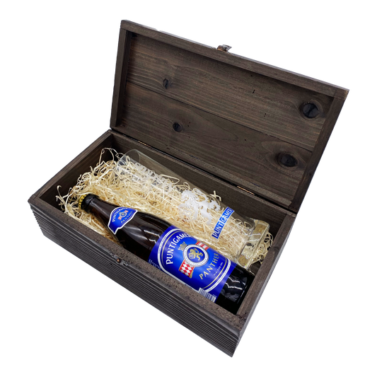 Puntigamer Geschenkbox mit personalisiertem Glas